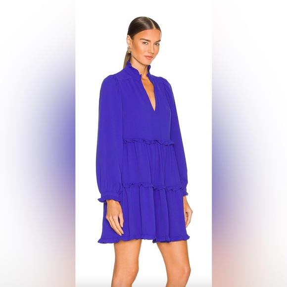 Amanda Uprichard Hestia Dress in Nu Blue, Size Medium - Picture 2 of 7